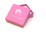 UNICORNJ Sterling Silver 925 Pink or Purple Bow Charm Dangle Leverback Earrings with Pave CZ Italy