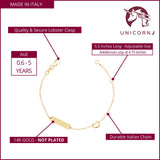 Heart ID Bracelet in 14k Gold with CZ
