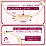 14K Yellow Gold Kids Girls ID Bracelet Cute Unicorn Charm with Pink Enamel Italy
