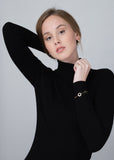 14K Yelow Gold Round Circle Disc Bracelet with Mother of Pearl and Simulated Diamonds Italy 7"