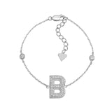 Initial Bracelet in Sterling Silver