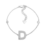Initial Bracelet in Sterling Silver