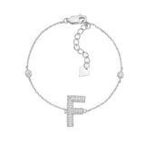 Initial Bracelet in Sterling Silver