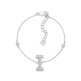 Initial Bracelet in Sterling Silver