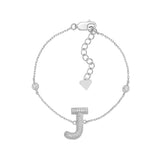 Initial Bracelet in Sterling Silver