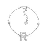 Initial Bracelet in Sterling Silver