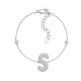 Initial Bracelet in Sterling Silver