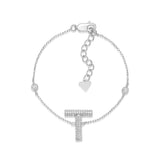 Initial Bracelet in Sterling Silver