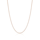 Sterling Silver Rose Gold Yellow Gold Plated Cable Chain Italy 22"