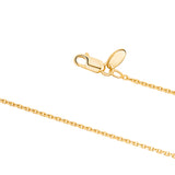 Sterling Silver Rose Gold Yellow Gold Plated Cable Chain Italy 22"