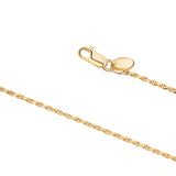 Sterling Silver Rose Gold Yellow Gold Plated French Rope Chain Italy 33.5"