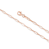 Paperclip Chain Sterling Silver for Women and Girls Made in Italy