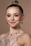 Sterling Silver Rose Gold Plated Girls Round Disc Dangle Leverback Earrings with Engraved Heart