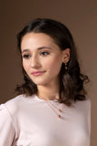 Sterling Silver 925 Polished Triple Ball Drop Earrings
