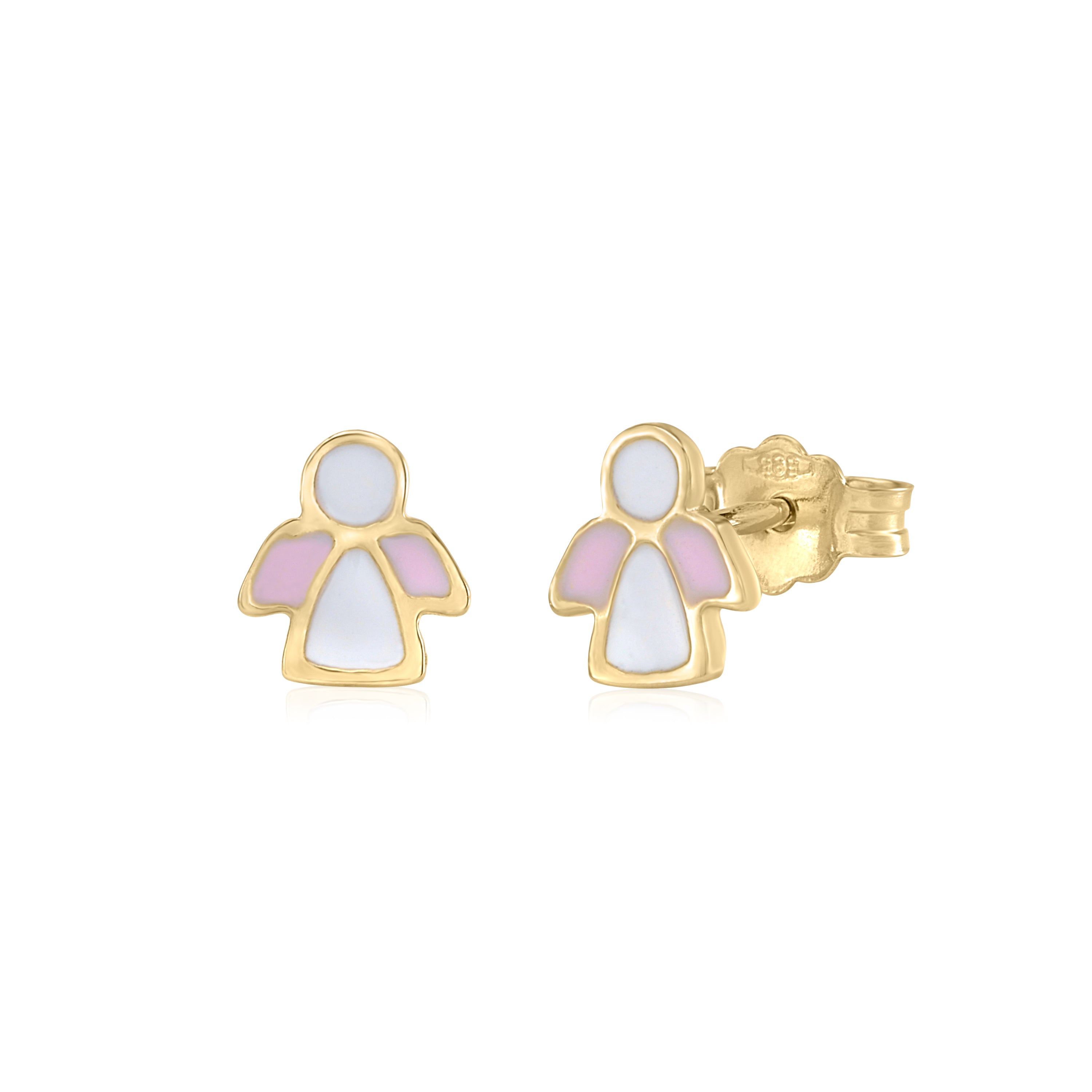 14K Rose Gold Earrings for Children | TinyBlessings.com