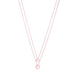 Sterling Silver High Polished Double Layer Ball Necklace Pendant on Cable Chain 19"