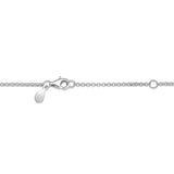UNICORNJ Sterling Silver 925 Star Charm Pendant Necklace with Pavé Cubic Zirconia on Rolo Chain