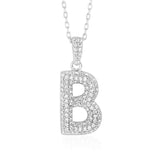 Initial Necklace in Sterling Silver