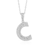Initial Necklace in Sterling Silver