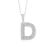 Initial Necklace in Sterling Silver