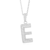 Initial Necklace in Sterling Silver