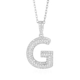 Initial Necklace in Sterling Silver