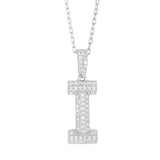 Initial Necklace in Sterling Silver