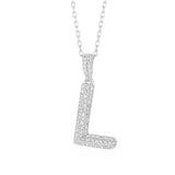 Initial Necklace in Sterling Silver