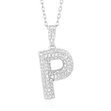 Initial Necklace in Sterling Silver