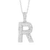 Initial Necklace in Sterling Silver