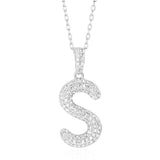 Initial Necklace in Sterling Silver