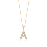 Initial Necklace in Gold-Plated Sterling Silver