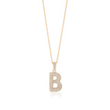 Initial Necklace in Gold-Plated Sterling Silver