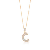 Initial Necklace in Gold-Plated Sterling Silver