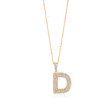 Initial Necklace in Gold-Plated Sterling Silver