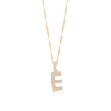 Initial Necklace in Gold-Plated Sterling Silver