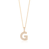 Initial Necklace in Gold-Plated Sterling Silver