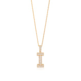 Initial Necklace in Gold-Plated Sterling Silver