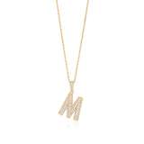 Initial Necklace in Gold-Plated Sterling Silver