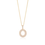 Initial Necklace in Gold-Plated Sterling Silver