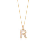 Initial Necklace in Gold-Plated Sterling Silver
