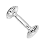 Sterling Silver 925 Baby Rattle Barbell Keepsake