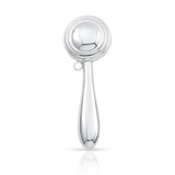 Sterling Silver Baby Rattle Hand Held Round Keepsake