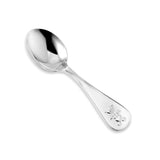 Sterling Silver 925 Baby Spoon Wide Keepsake Teddy Bear Design