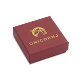 UNICORNJ Sterling Silver 925 Pave CZ Disc Pendant Necklace with Heart Cut-out Yellow Gold Plated 17" Italy
